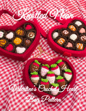 Load image into Gallery viewer, Chocolate Heart Bag Crochet Pattern