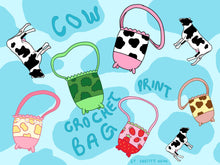Load image into Gallery viewer, Cow Bag Crochet Pattern