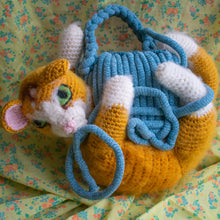 Load image into Gallery viewer, Yarn and Kitty Bag
