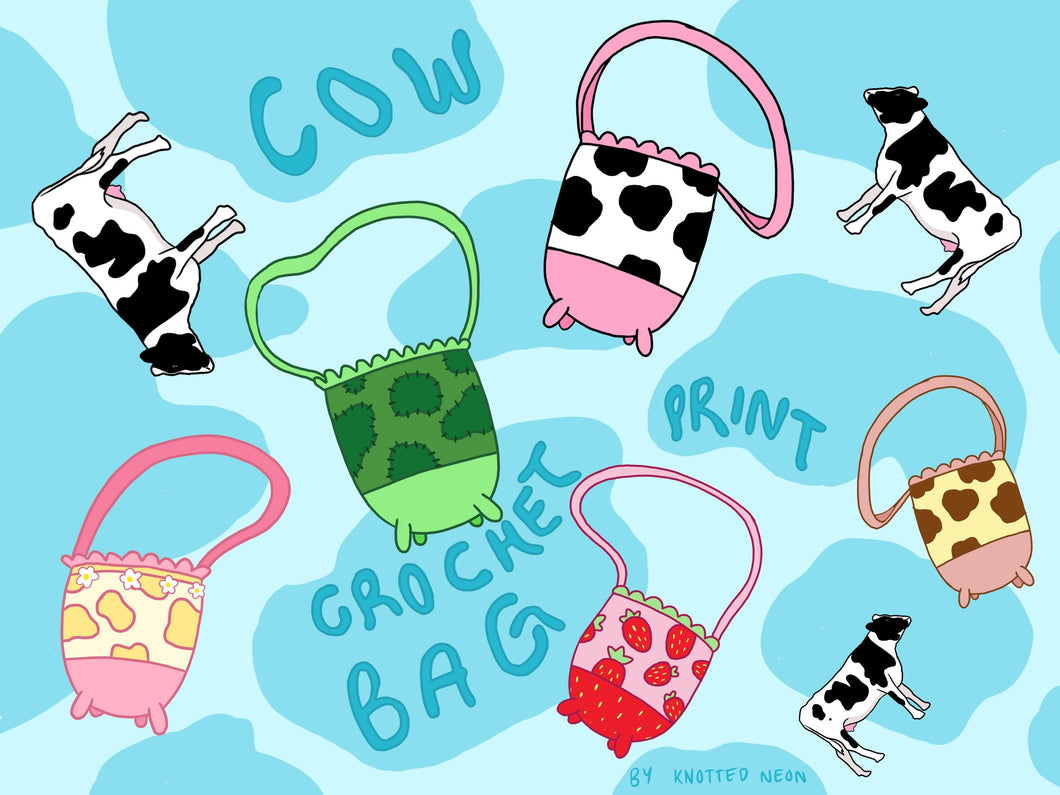 Cow Bag Crochet Pattern